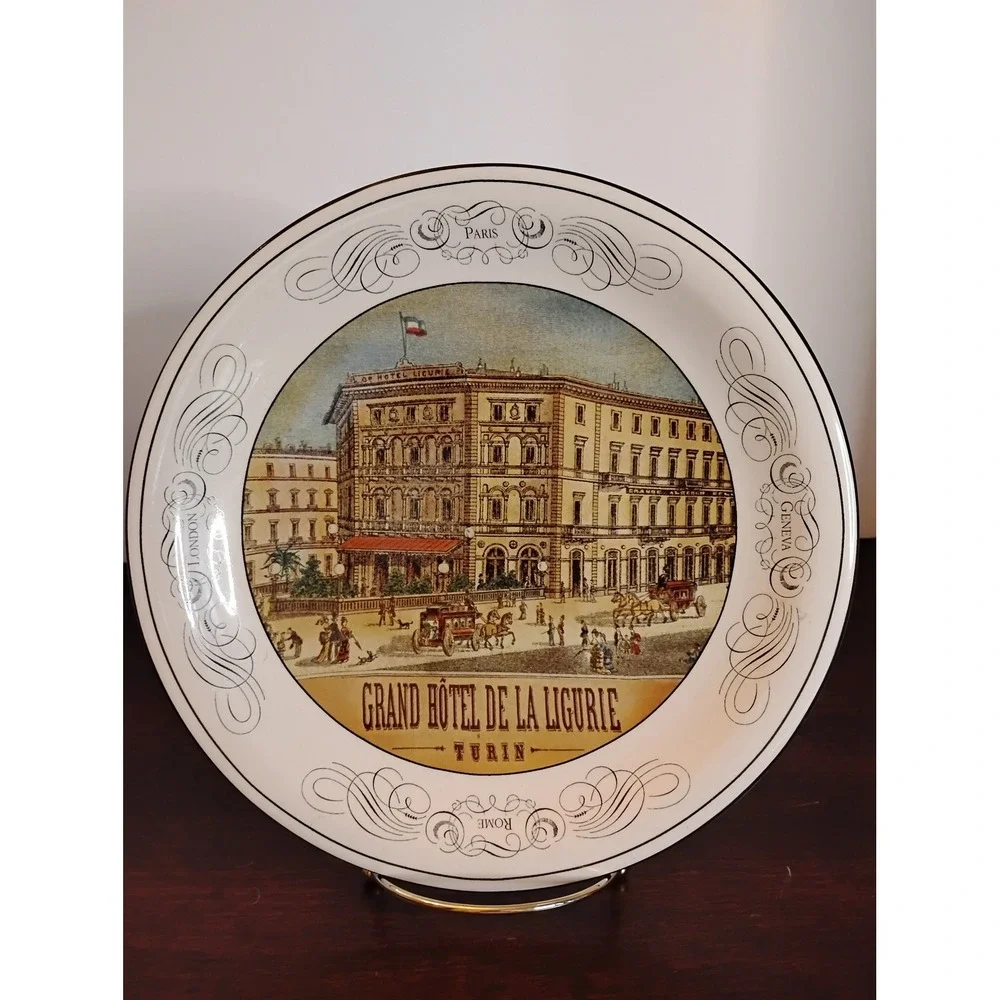 Certified International Pamela Gladding Grand Hotel Turin Decorative Plate 10.5